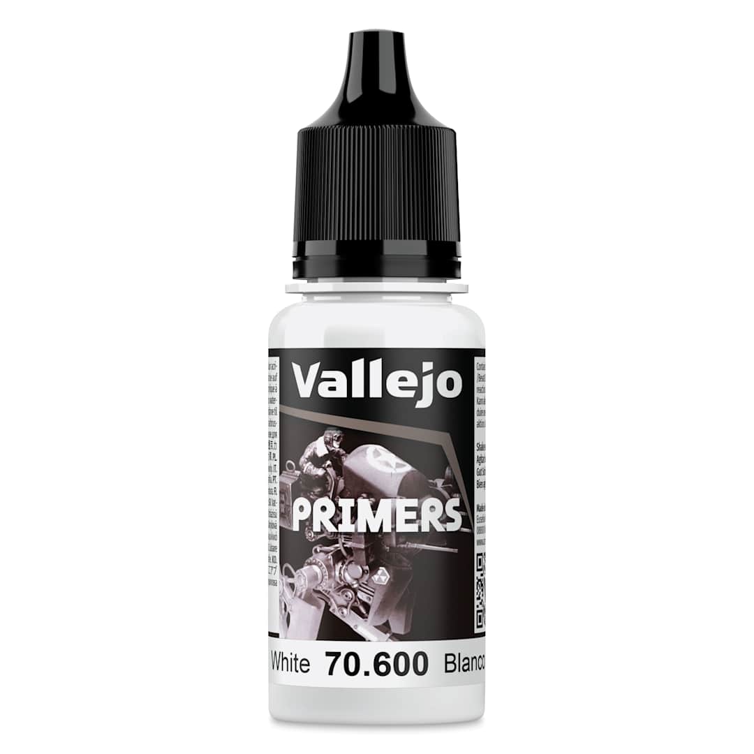 Open in modal - Vallejo Airbrush Primer - White, 18 ml