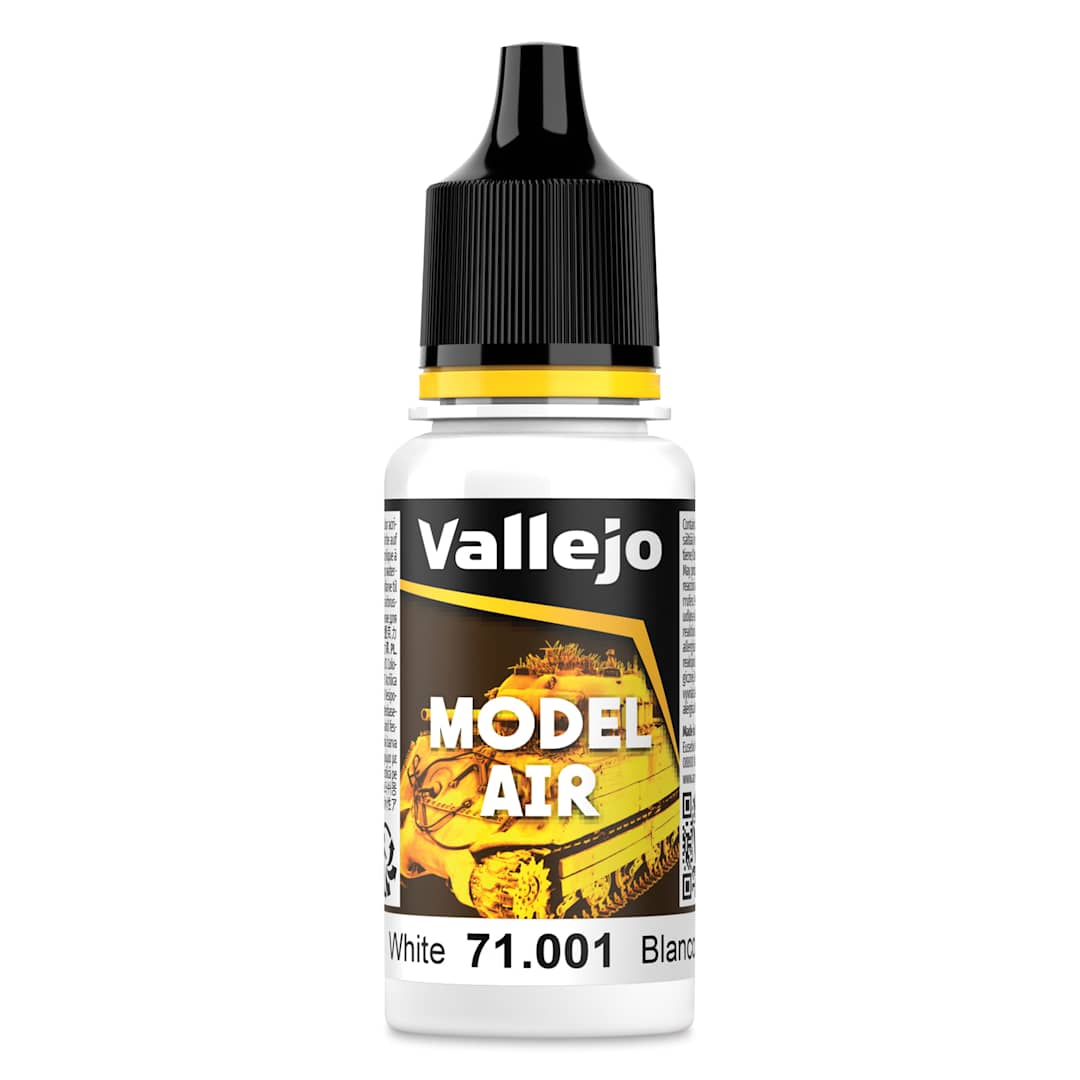 Open in modal - Vallejo Model Air Acrylic Paint - White, 18 ml