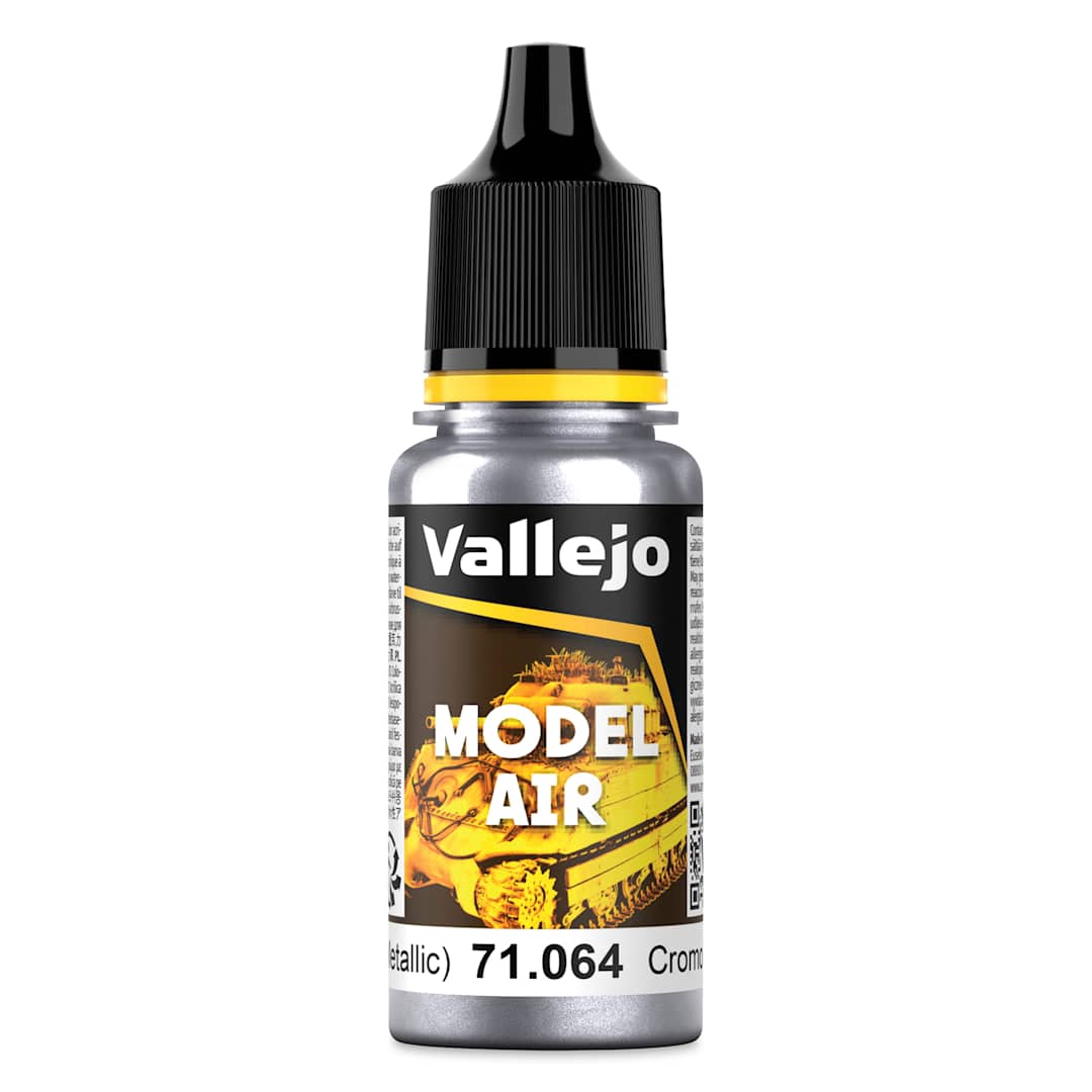 Open in modal - Vallejo Model Air Acrylic Paint - Chrome Metallic, 18 ml