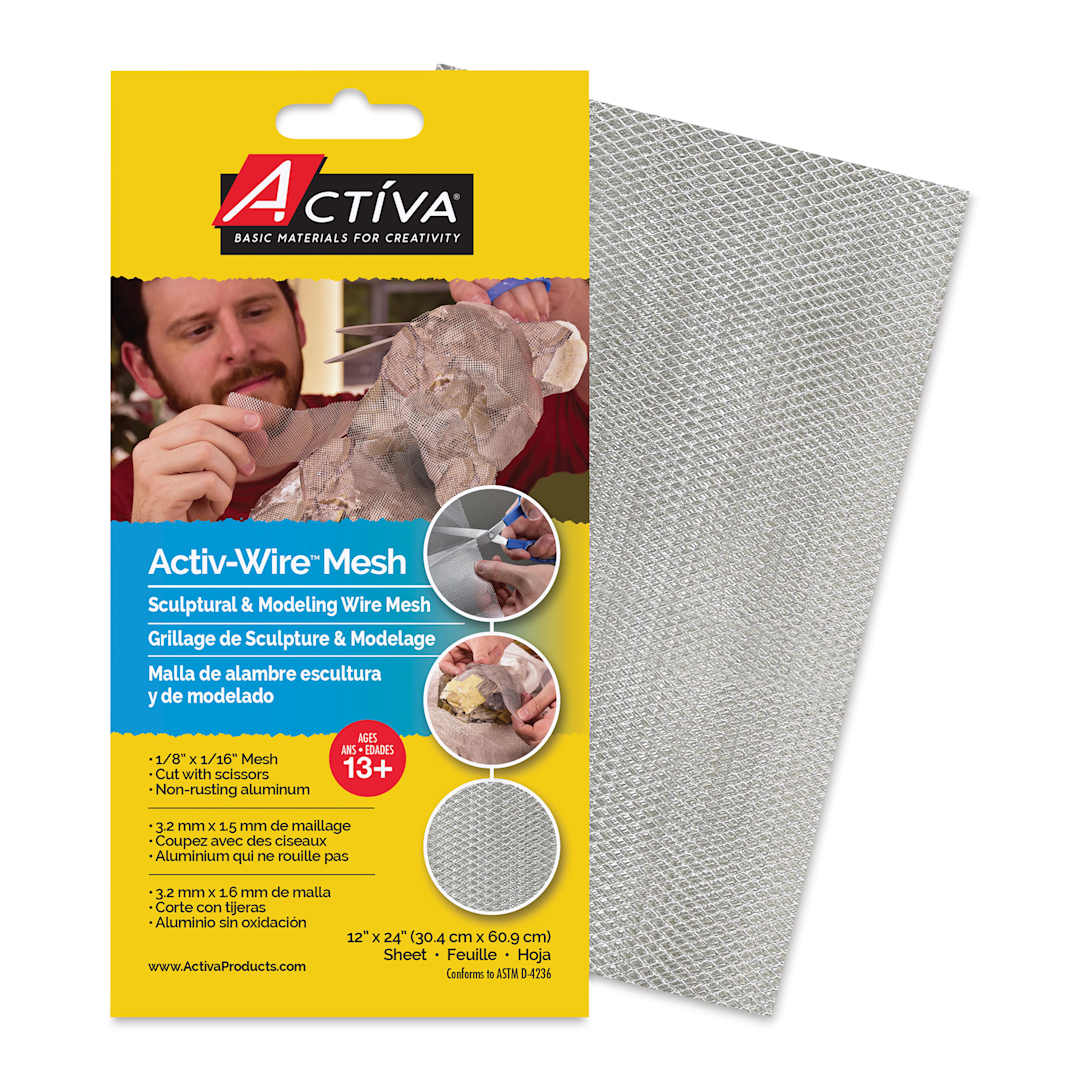 Open in modal - Activa Activ-Wire Mesh Sculptural & Modeling Wire Mesh - Small Weave, 12" x 24"