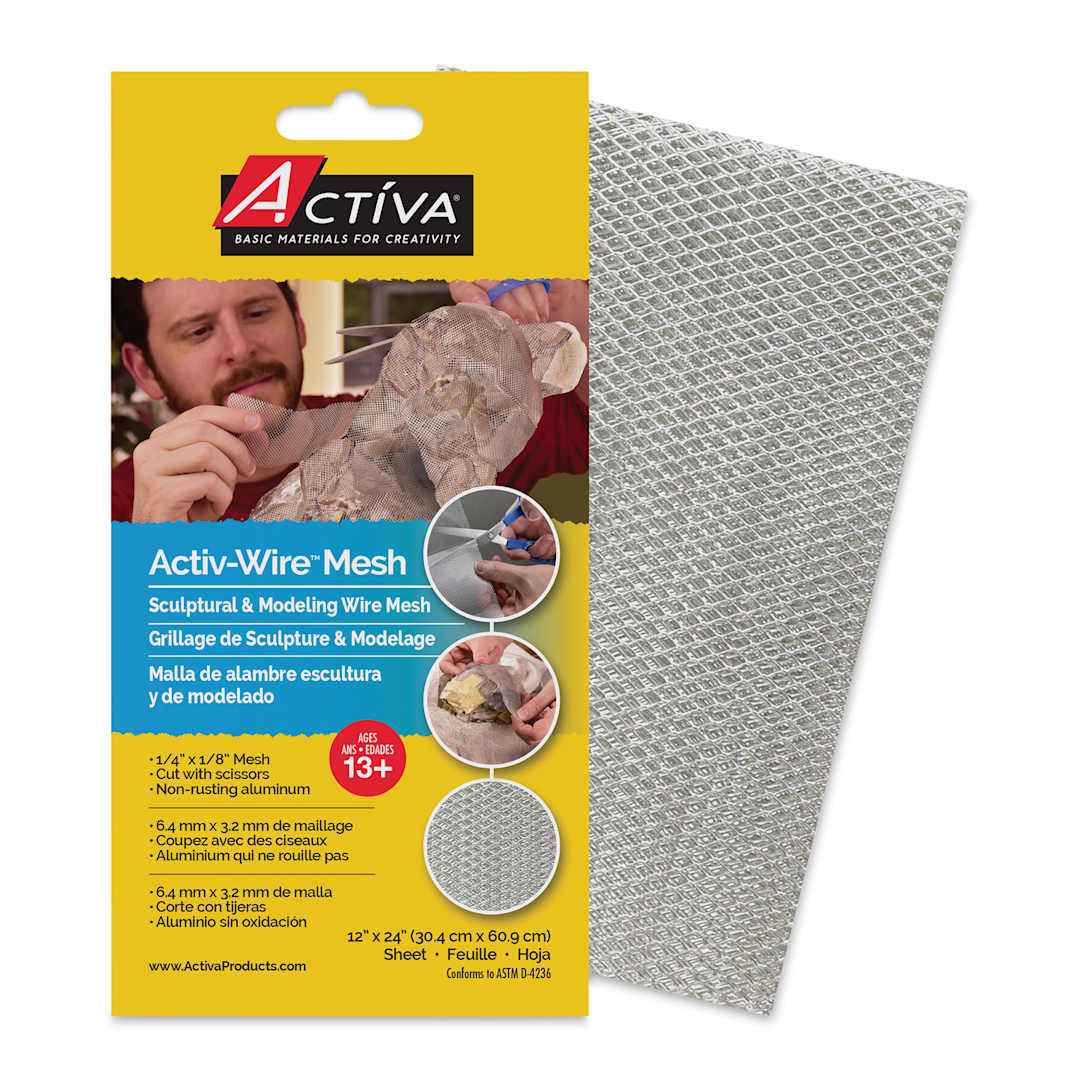 Open in modal - Activa Activ-Wire Mesh Sculptural & Modeling Wire Mesh - Large Weave, 12" x 24"