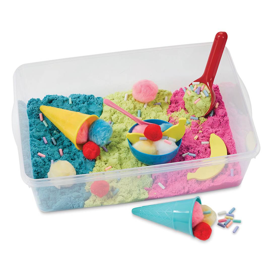 Open in modal - Creativity for Kids Sensory Bin - Ice Cream Shop, Bin Filled With Sand and Toys