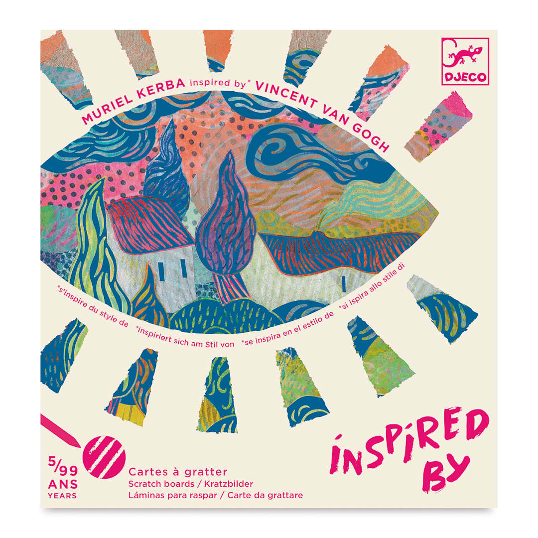 Open in modal - Djeco Inspired By the South Scratch Cards Kit (Front of package)