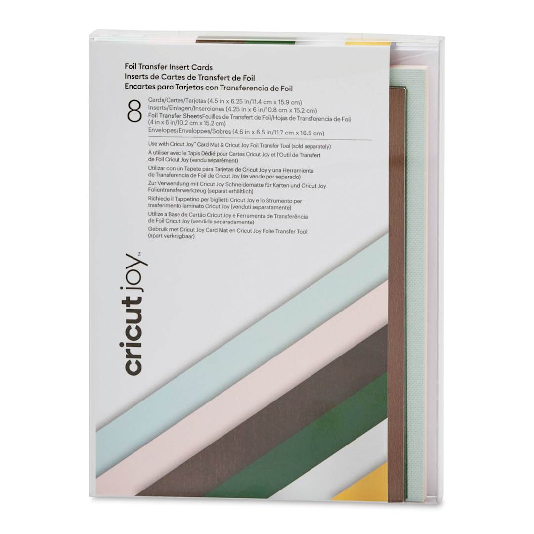Open in modal - Cricut Joy Foil Transfer Cards, Inserts, and Envelopes - Forest Grove, A6, Pkg of 8