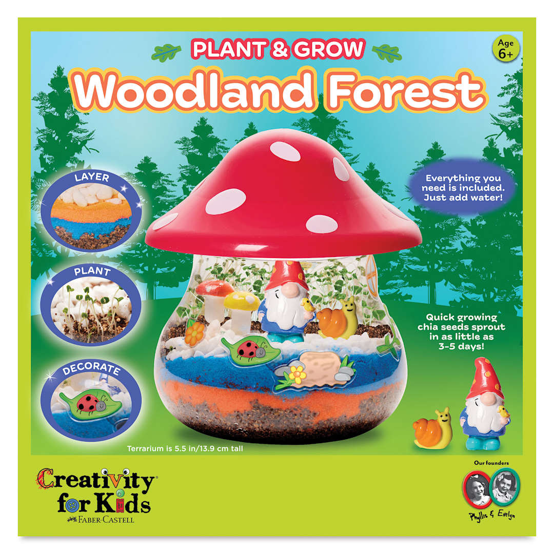 Open in modal - Creativity for Kids Plant and Grow Woodland Forest Kit, front of the packaging 
