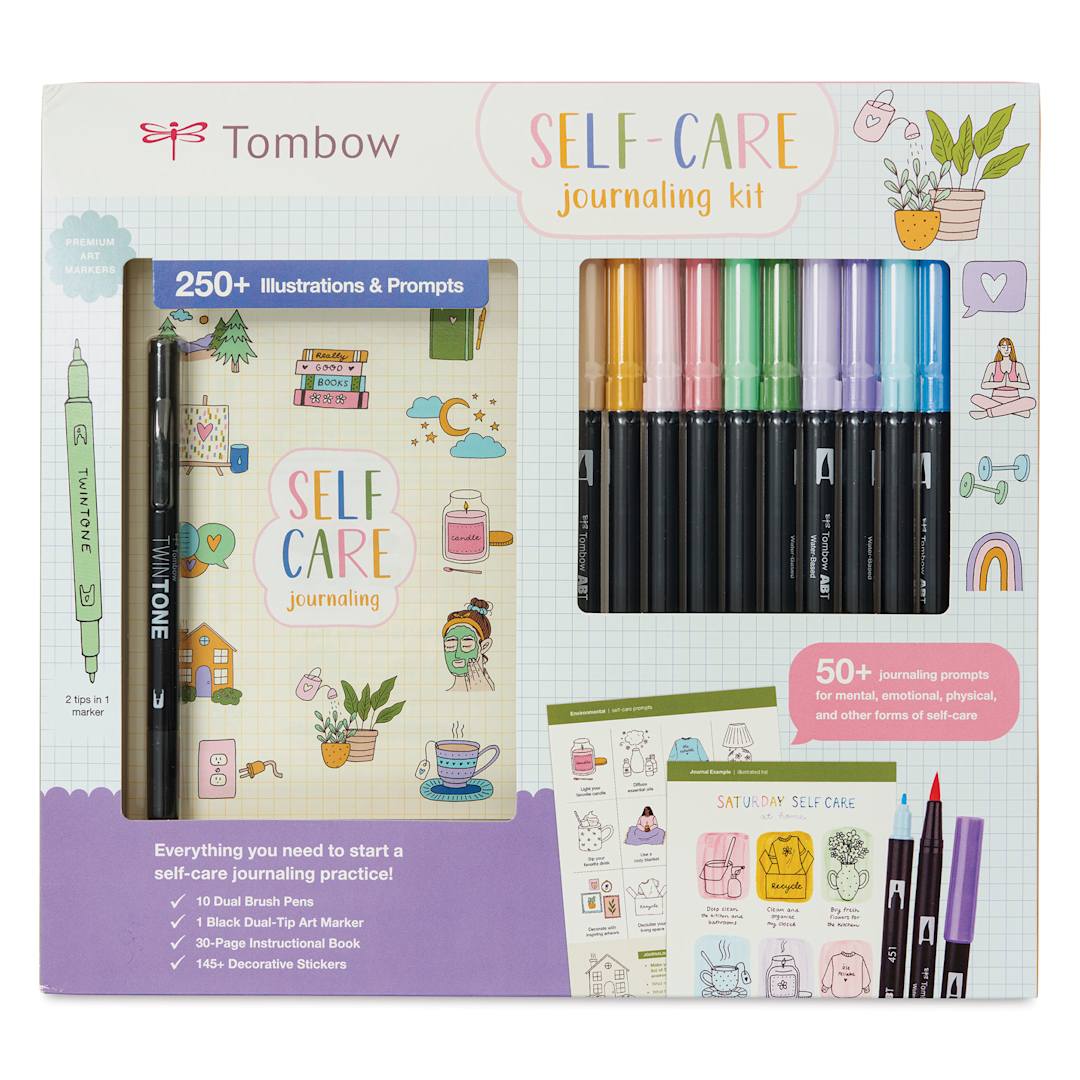 Open in modal - Tombow Self Care Journal Kit, front of the packaging