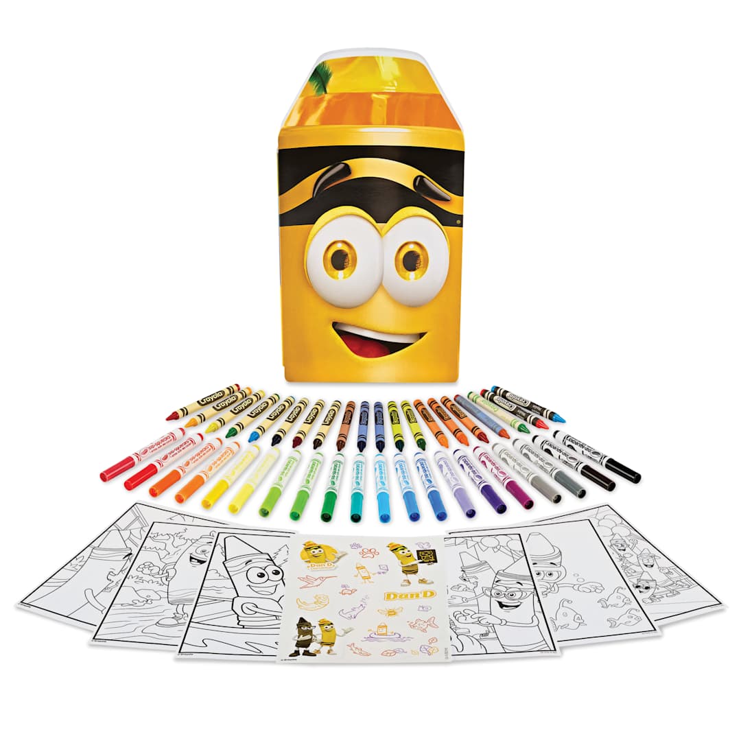 Open in modal - Crayola Limited Edition 60-Piece Art Set - Yellow Art Case with assorted contents