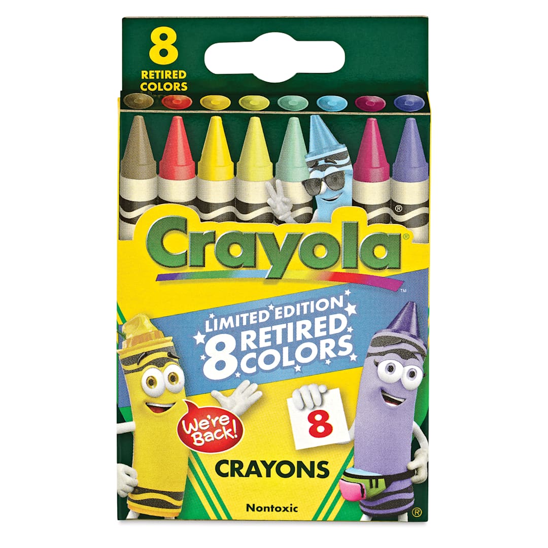 Open in modal - Crayola Crayons - Limited Edition, Set of 8, Retired Colors