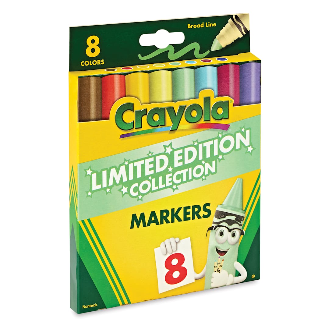 Open in modal - Crayola Broad Line Markers - Limited Edition, Set of 8, Retired Colors