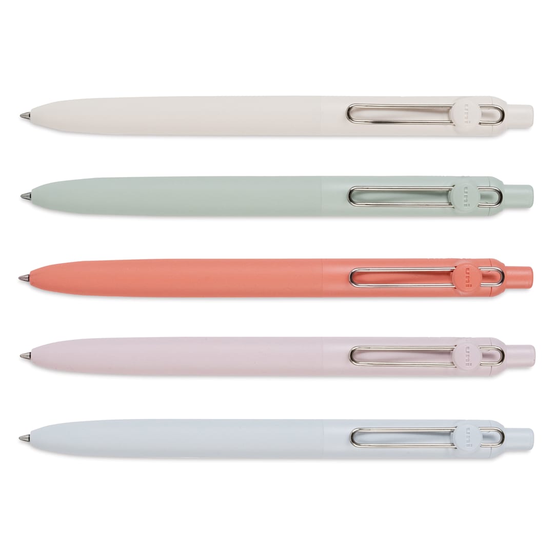Open in modal - Uni-Ball Zento Gel Pens - Set of 5, Dawn, 0.7 mm