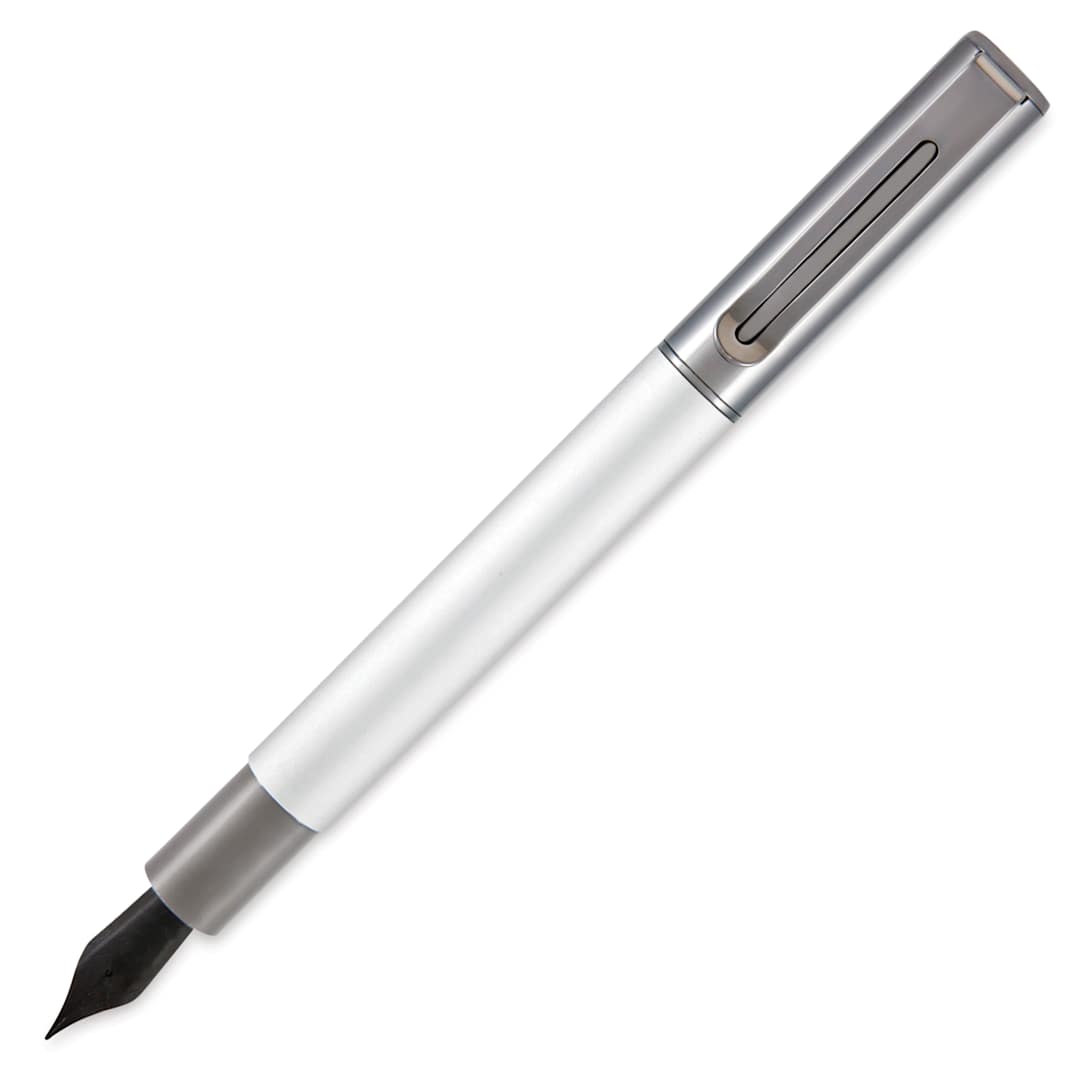 Open in modal - Monteverde Ritma Fountain Pen - Silver, Extra Fine Nib (image may show a different size nib)