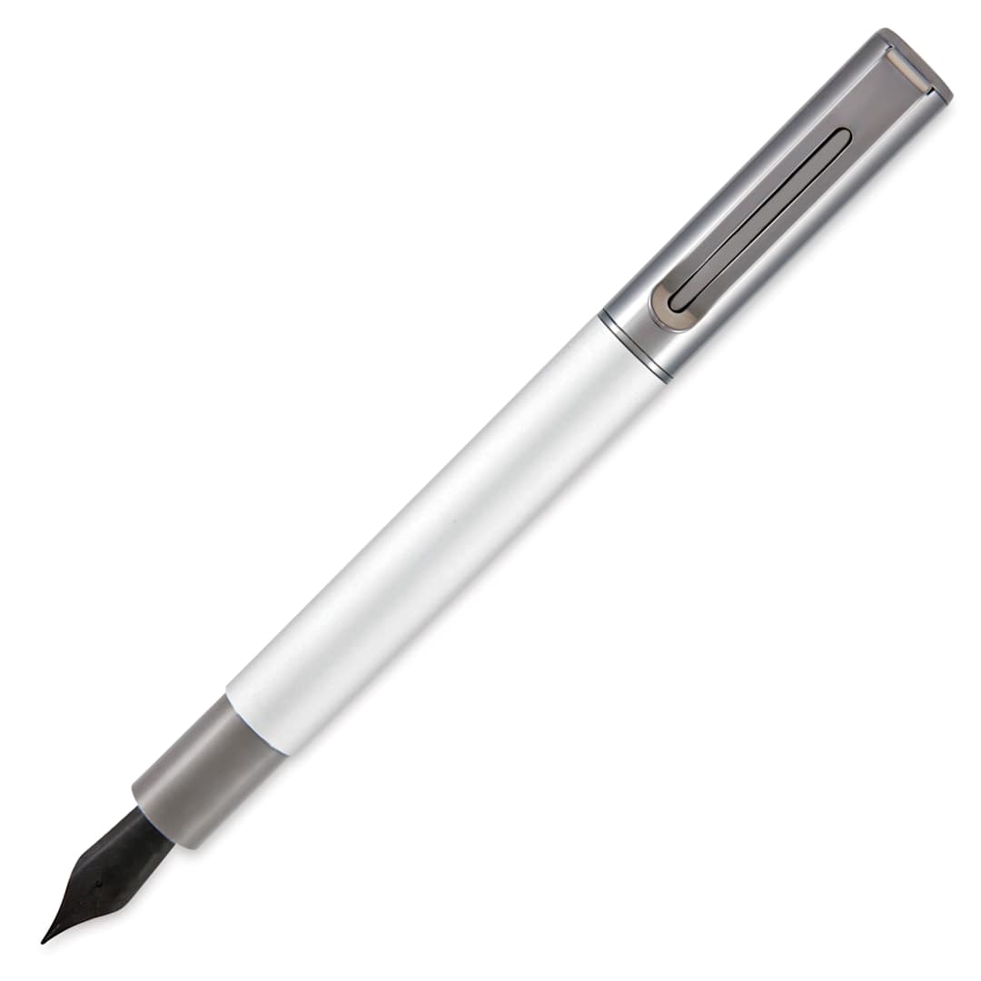 Open in modal - Monteverde Ritma Stub Fountain Pen - Silver (image may depict a different nib style)
