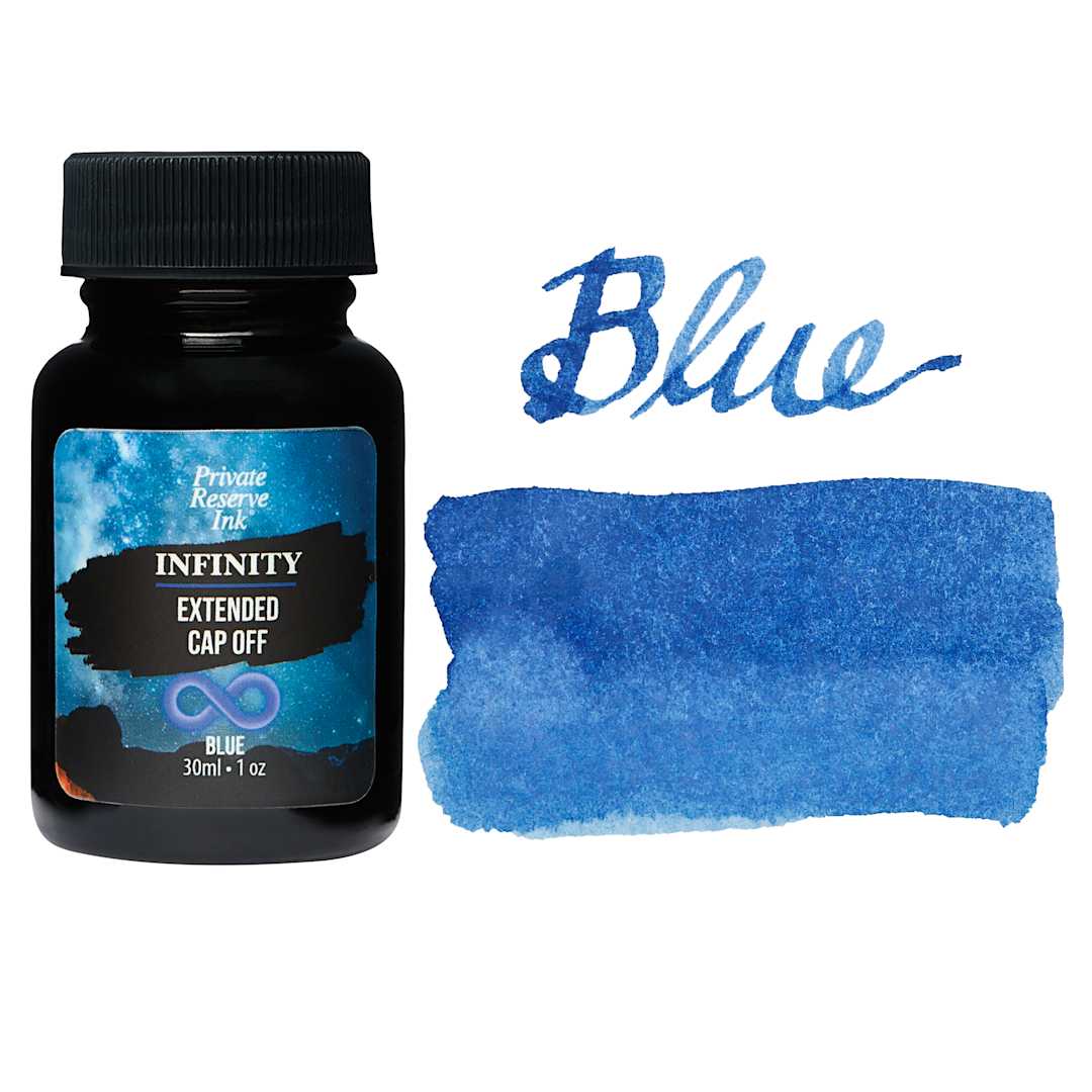 Open in modal - Private Reserve Infinity Ink - Blue, 30 ml bottle and swatch