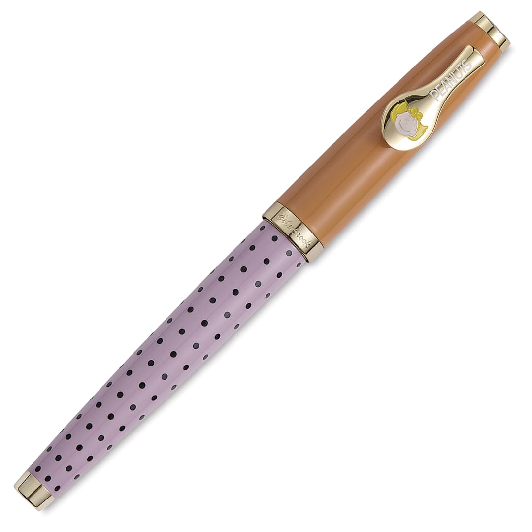 Open in modal - Esterbrook Peanuts 75th Anniversary Fountain Pen - Sally, Medium Nib with cap on