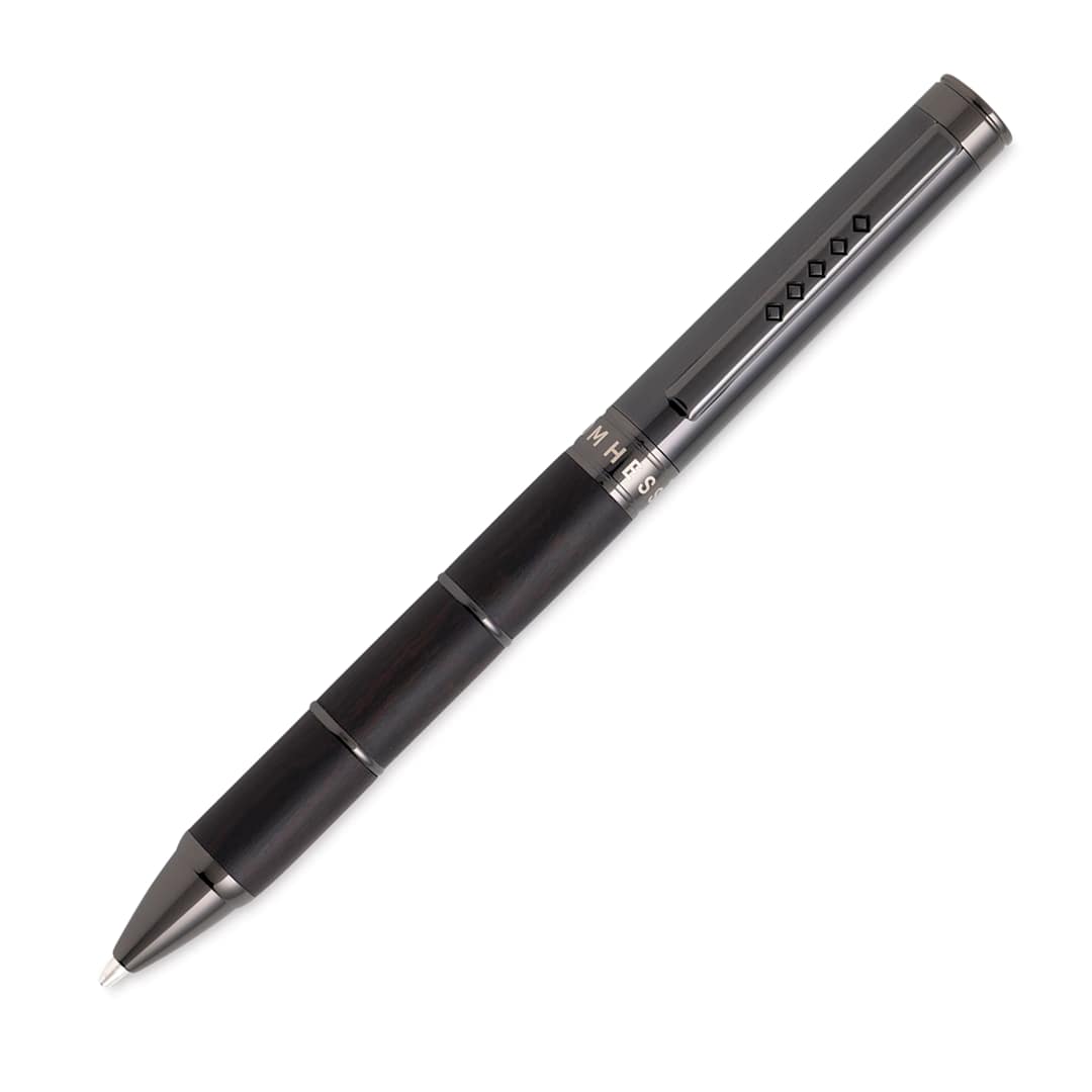 Open in modal - Tom Hessin Revolution Collection Ballpoint Pen - Charcoal Ebony