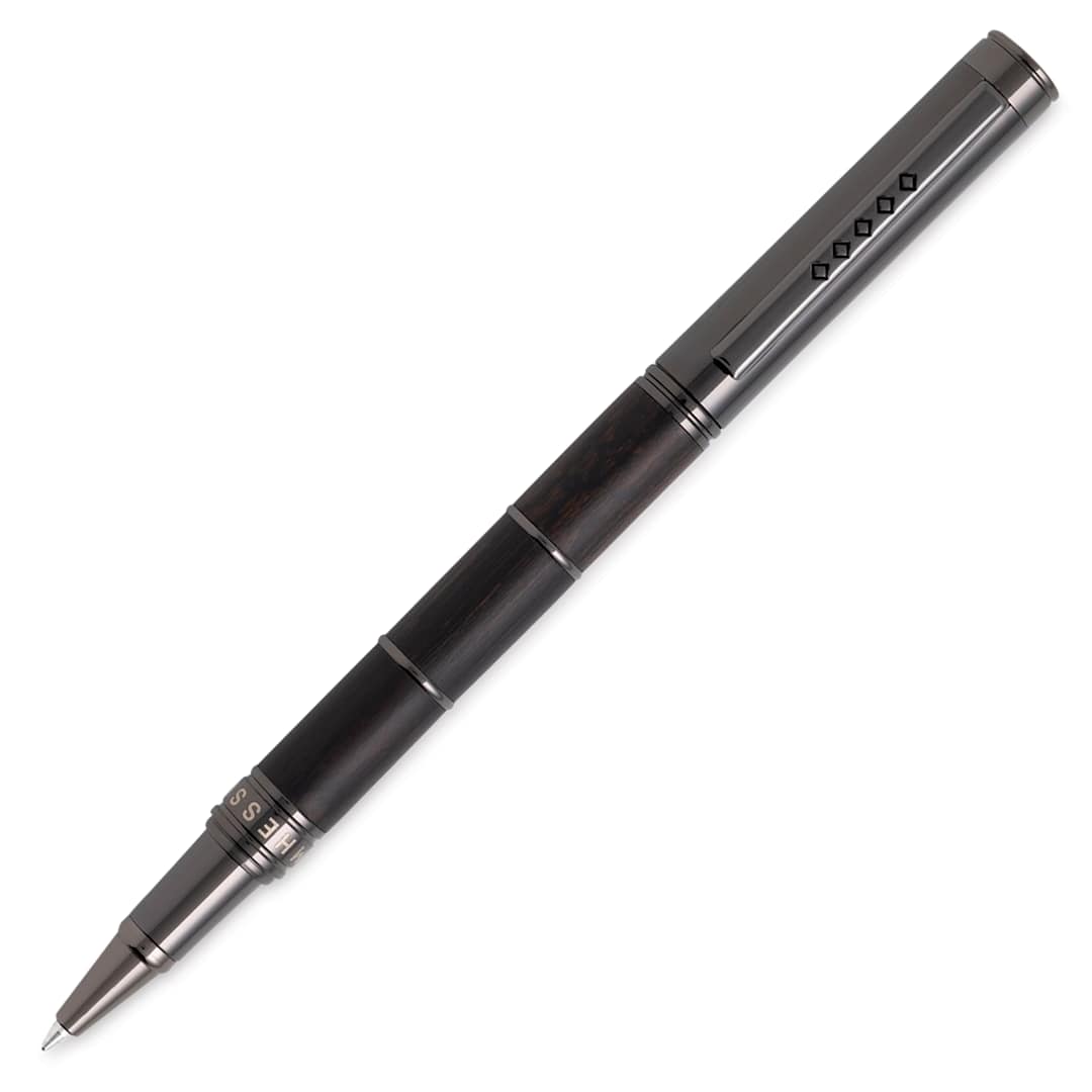 Open in modal - Tom Hessin Revolution Collection Rollerball Pen - Charcoal Ebony, posted