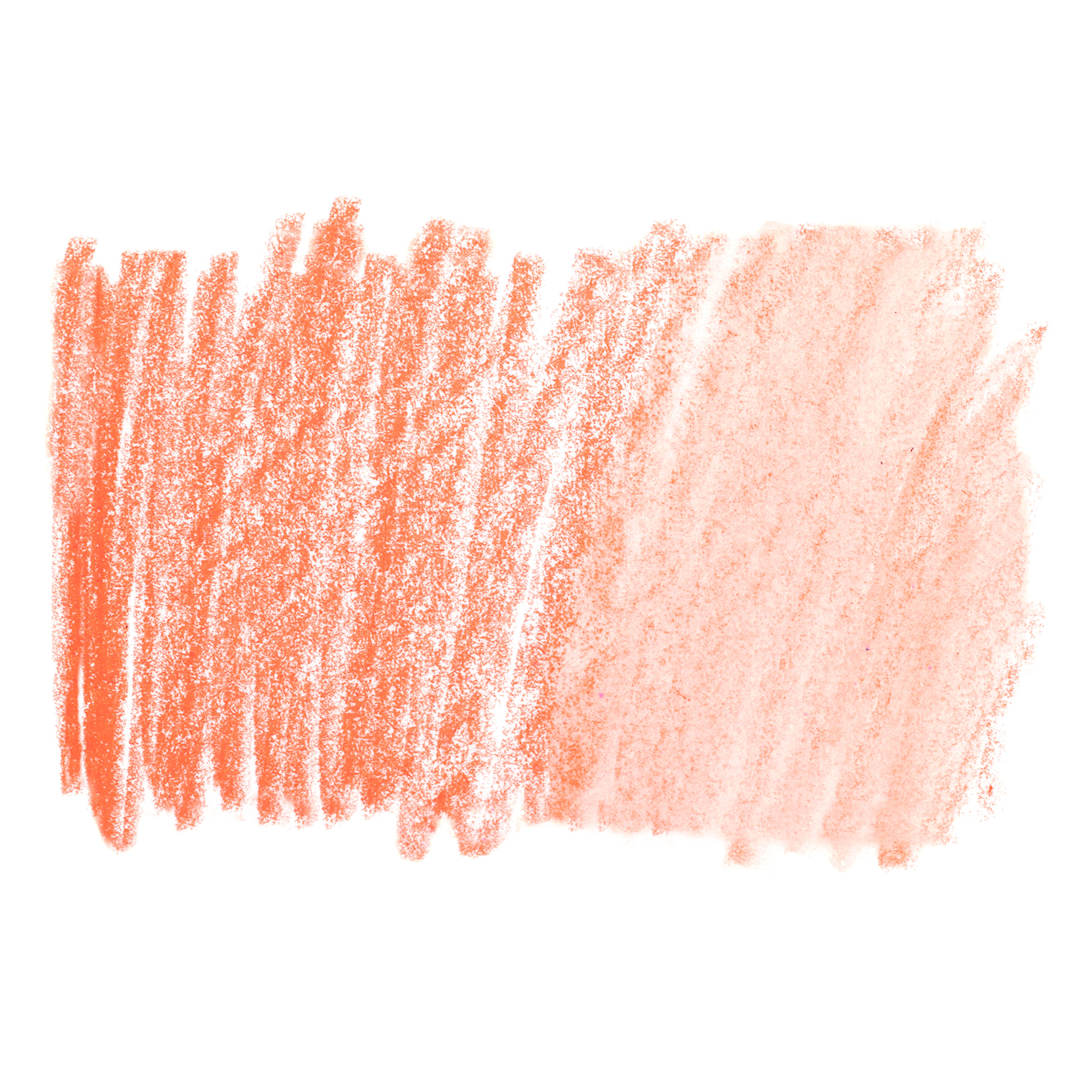 Open in modal - Holbein Artists' Watercolor Pencil - Brilliant Orange, 047 swatch