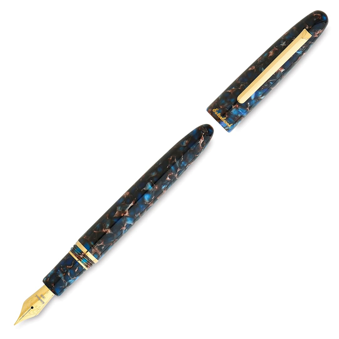 Open in modal - Esterbrook Estie Fountain Pen - Nouveau Bleu, Extra Fine Nib, uncapped (image may show a different size nib)