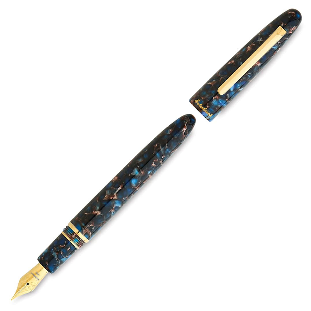 Open in modal - Esterbrook Estie Fountain Pen - Nouveau Bleu, Fine Nib, uncapped (image may show a different size nib)
