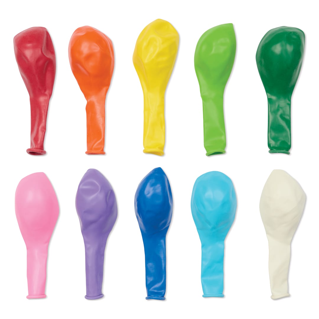 Open in modal - Hygloss Colorful Latex Balloons - Assorted, 9", Pkg of 144