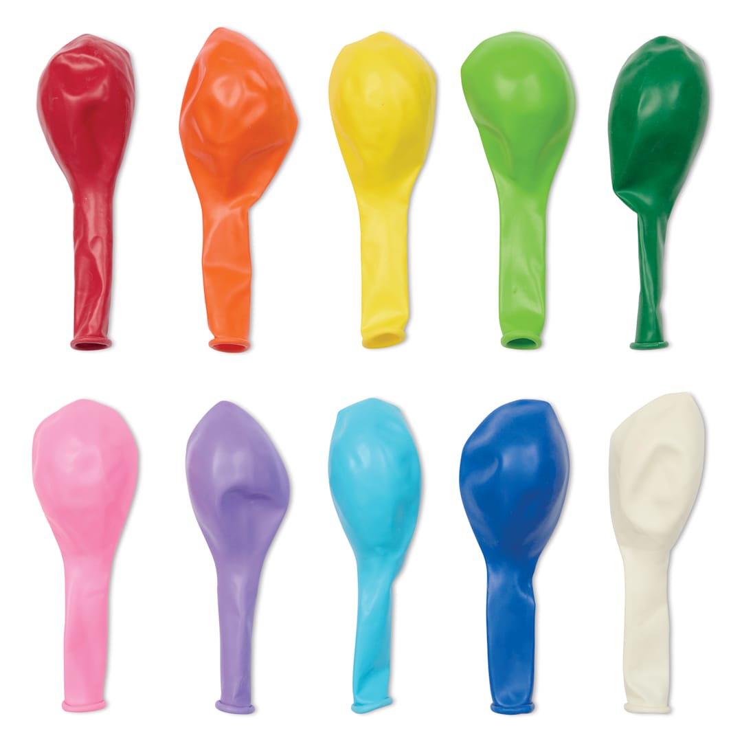 Open in modal - Hygloss Colorful Latex Balloons - Assorted, 12", Pkg of 144