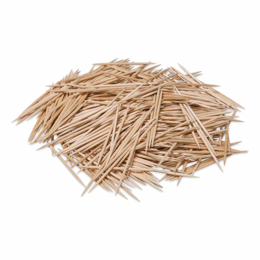 Open in modal - Creativity Street Natural Toothpicks - Round, Pkg of 800, 2-1/2" - out of packaging