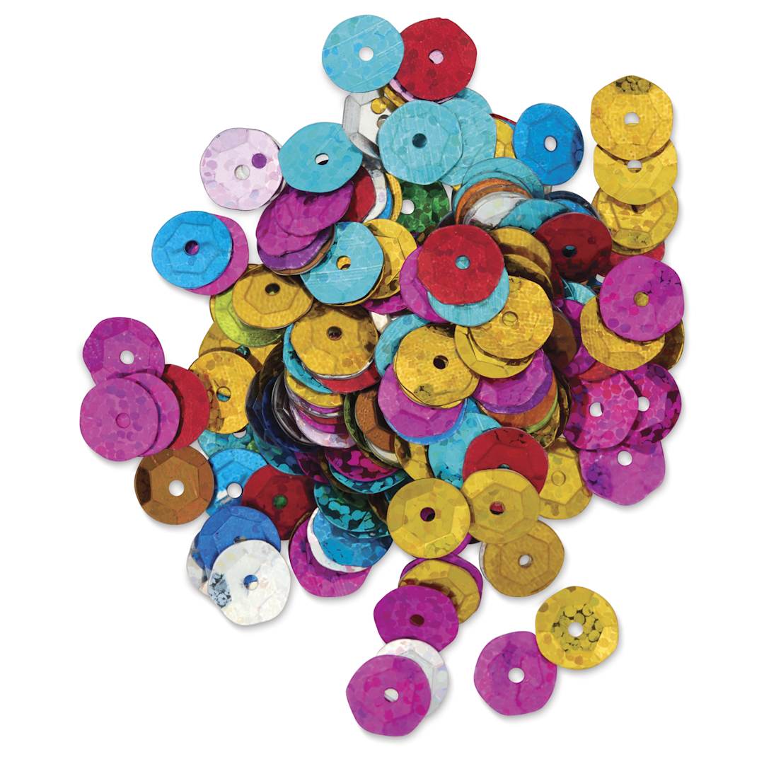 Open in modal - Cousin DIY Cupped Sequins - Pkg of 200, Assorted Colors, 8 mm