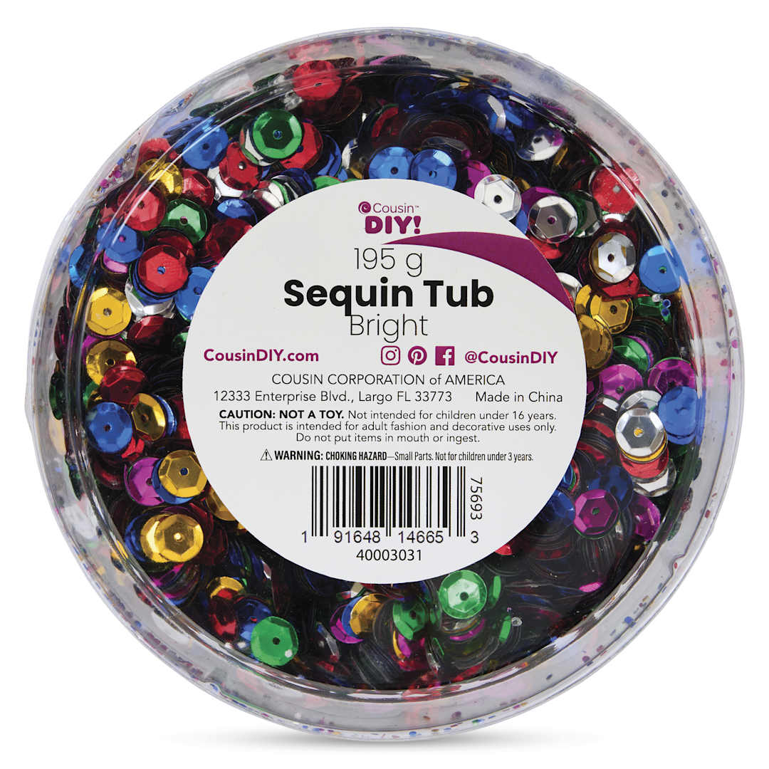 Open in modal - Cousin DIY Sequin Tub - 195 g - top of tub