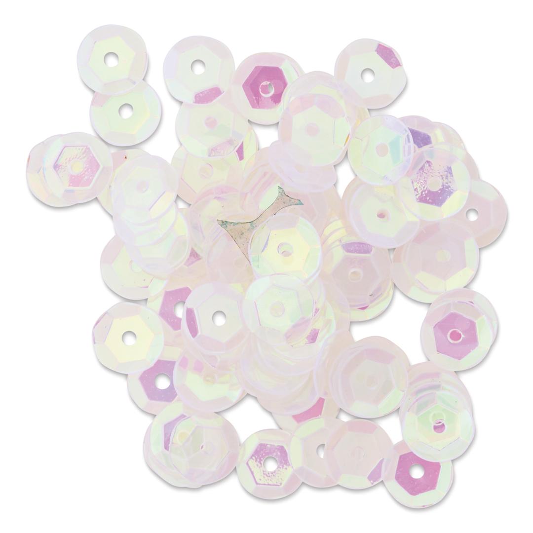Open in modal - Cousin DIY Cupped Sequins - Pkg of 200, Crystal Iridescent, 8 mm
