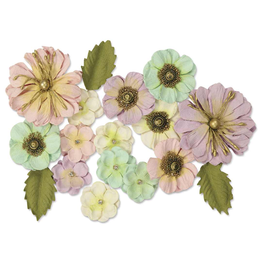 Open in modal - Little Birdie Renae Paper Flowers - Fairy Garden, Pkg of 27