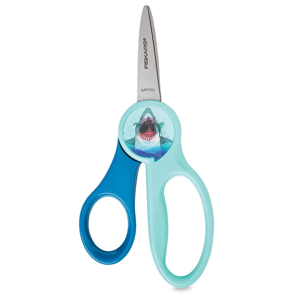 Open in modal - Fiskars Magic Morph Kids Scissors, Pointed, 5", Blue
