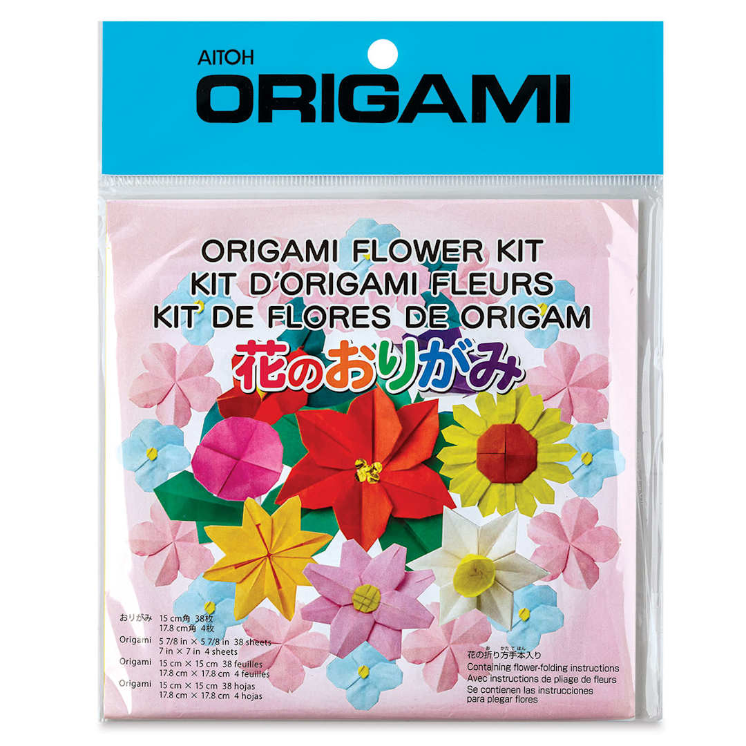 Open in modal - Aitoh Origami Kit - Flowers (Front of packaging)