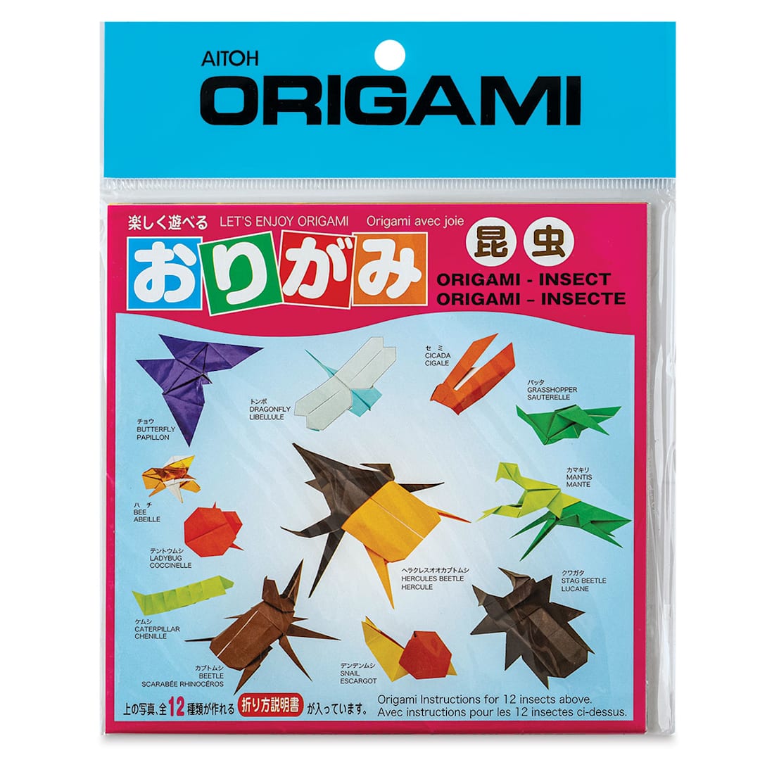 Open in modal - Aitoh Origami Kit - Insects (Front of packaging)