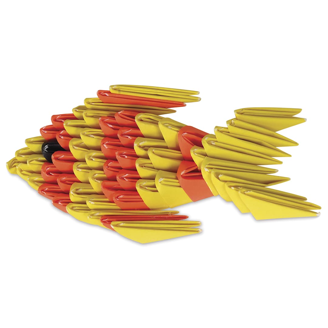 Open in modal - Aitoh Koorigami 3D Origami Kit - Fish, front of finished kit