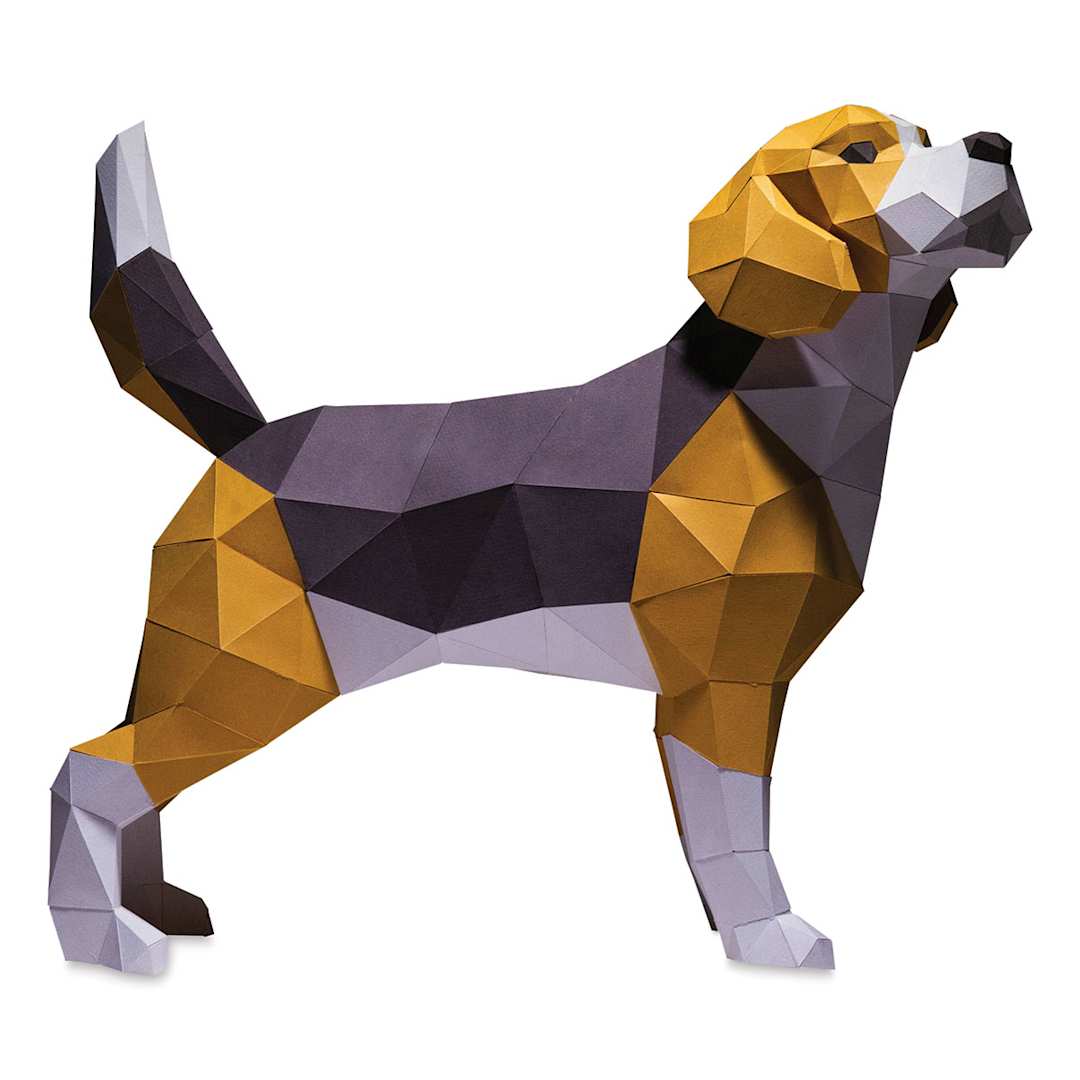 Open in modal - Papercraft World 3D Papercraft Model DIY Kit - Beagle (Front)