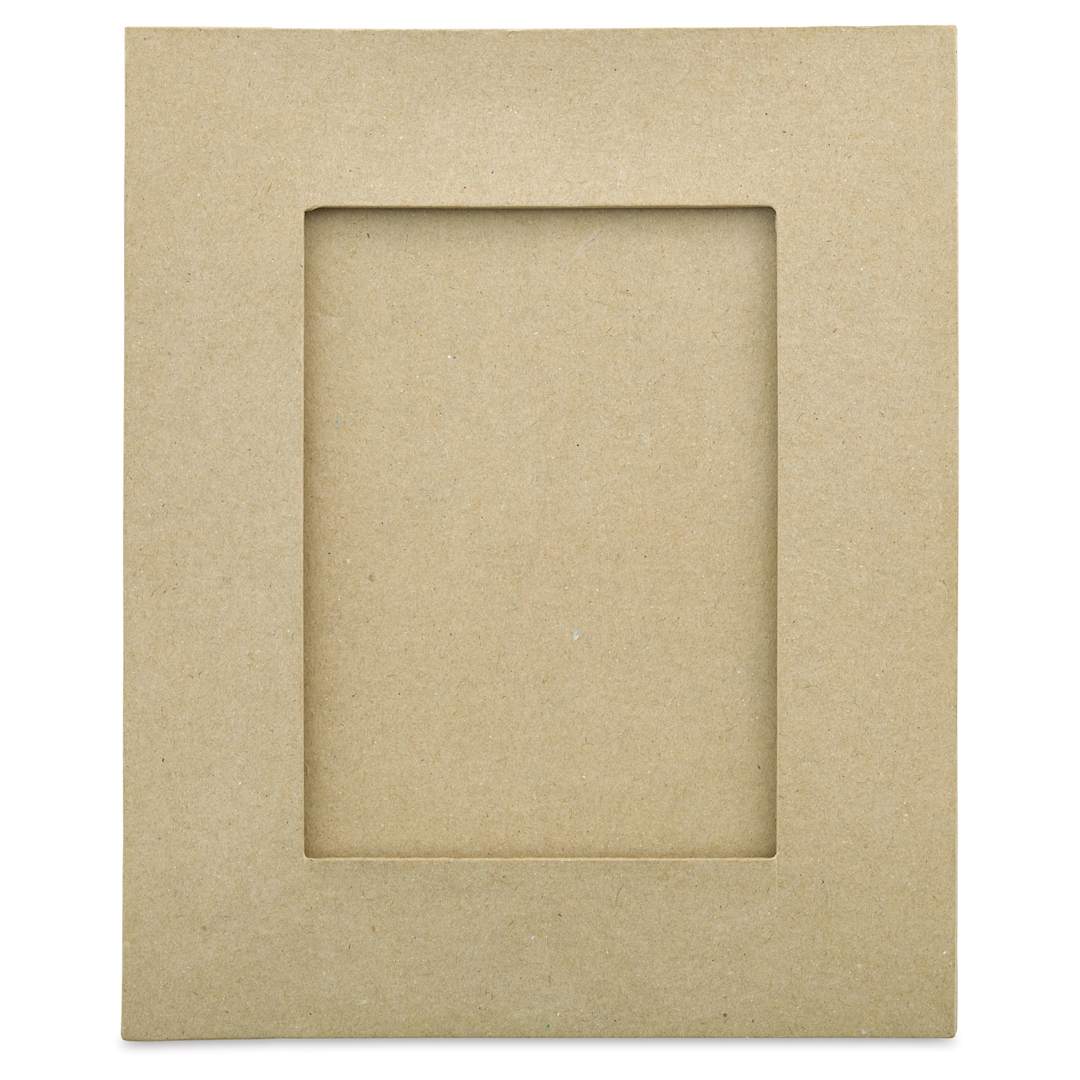 Open in modal - DecoPatch Paper Mache Frame - Rectangle, 9-7/8" x 7-7/8" x 3/8", front