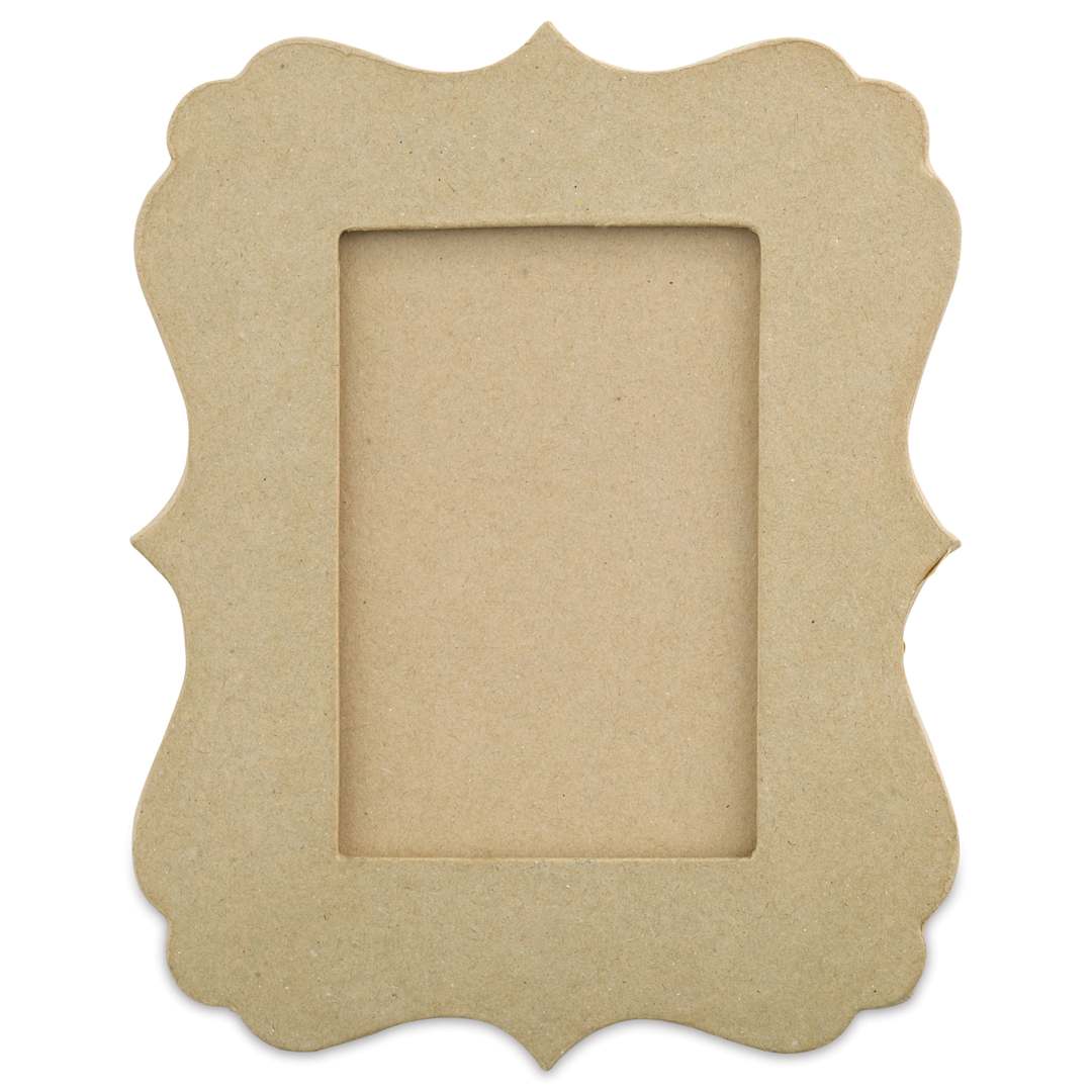 Open in modal - DecoPatch Paper Mache Frame - Festoon, 9" x 11" x 3/4", front