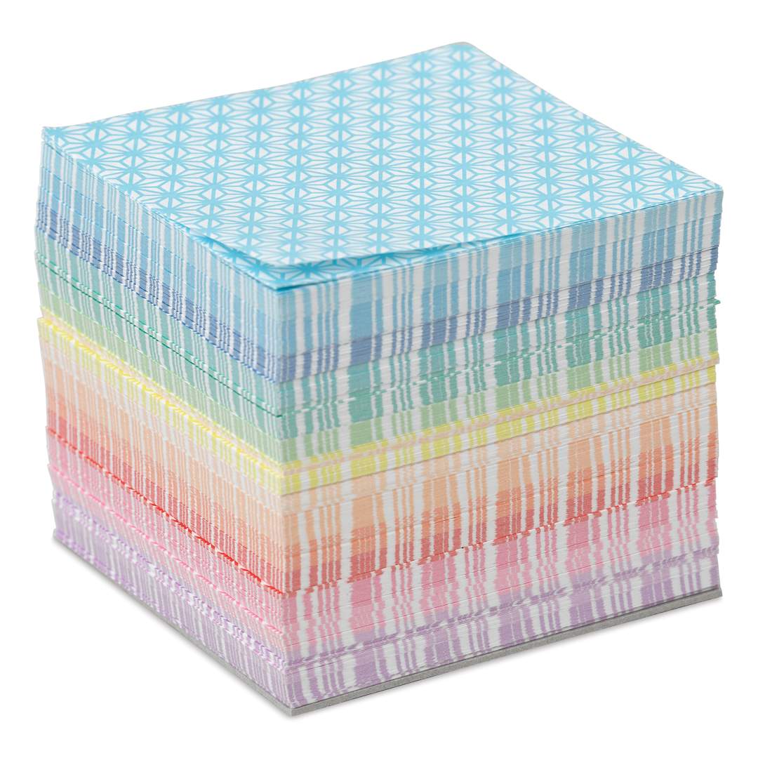 Open in modal - Aitoh Chiyogami Star Pattern Thousand Cranes Origami Kit (out of packaging)