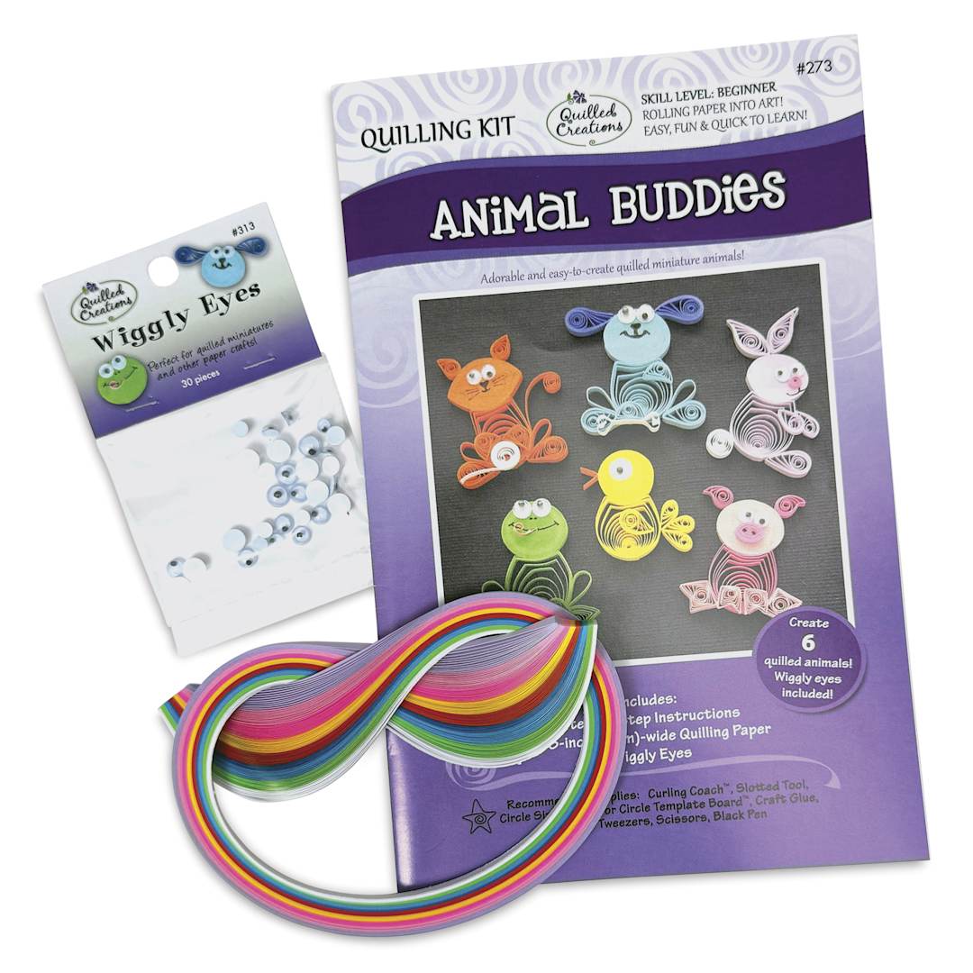 Open in modal - Quilled Creations Quilling Kit - Animal Buddies