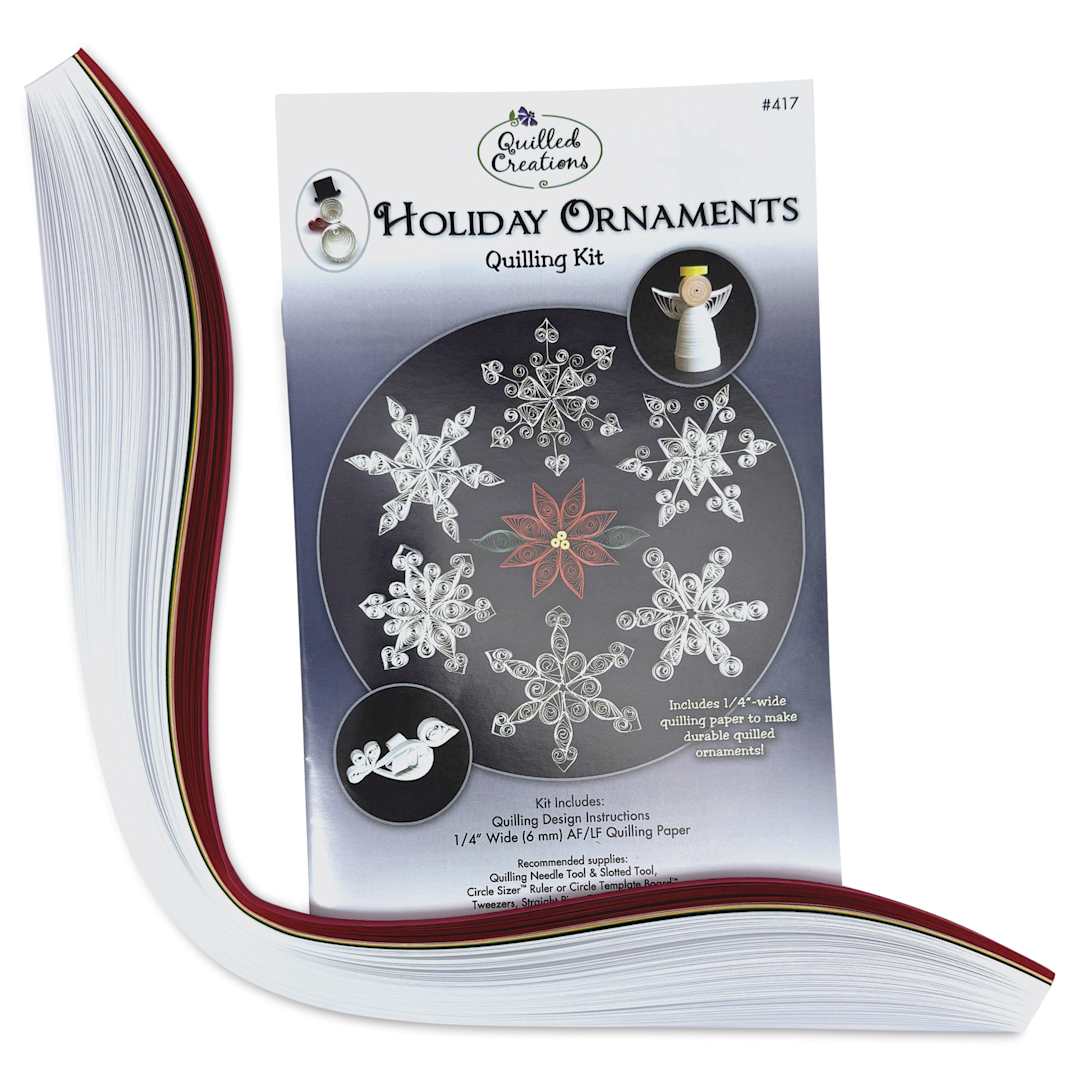 Open in modal - Quilled Creations Quilling Kit - Holiday Ornaments