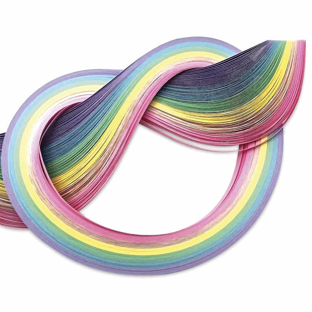 Open in modal - Quilled Creations Mixed Quilling Papers - Lighter Shades, Pkg of 100