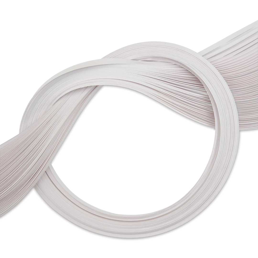 Open in modal - Quilled Creations Metallic Quilling Paper - Pkg of 50, Platinum White, 1/8"