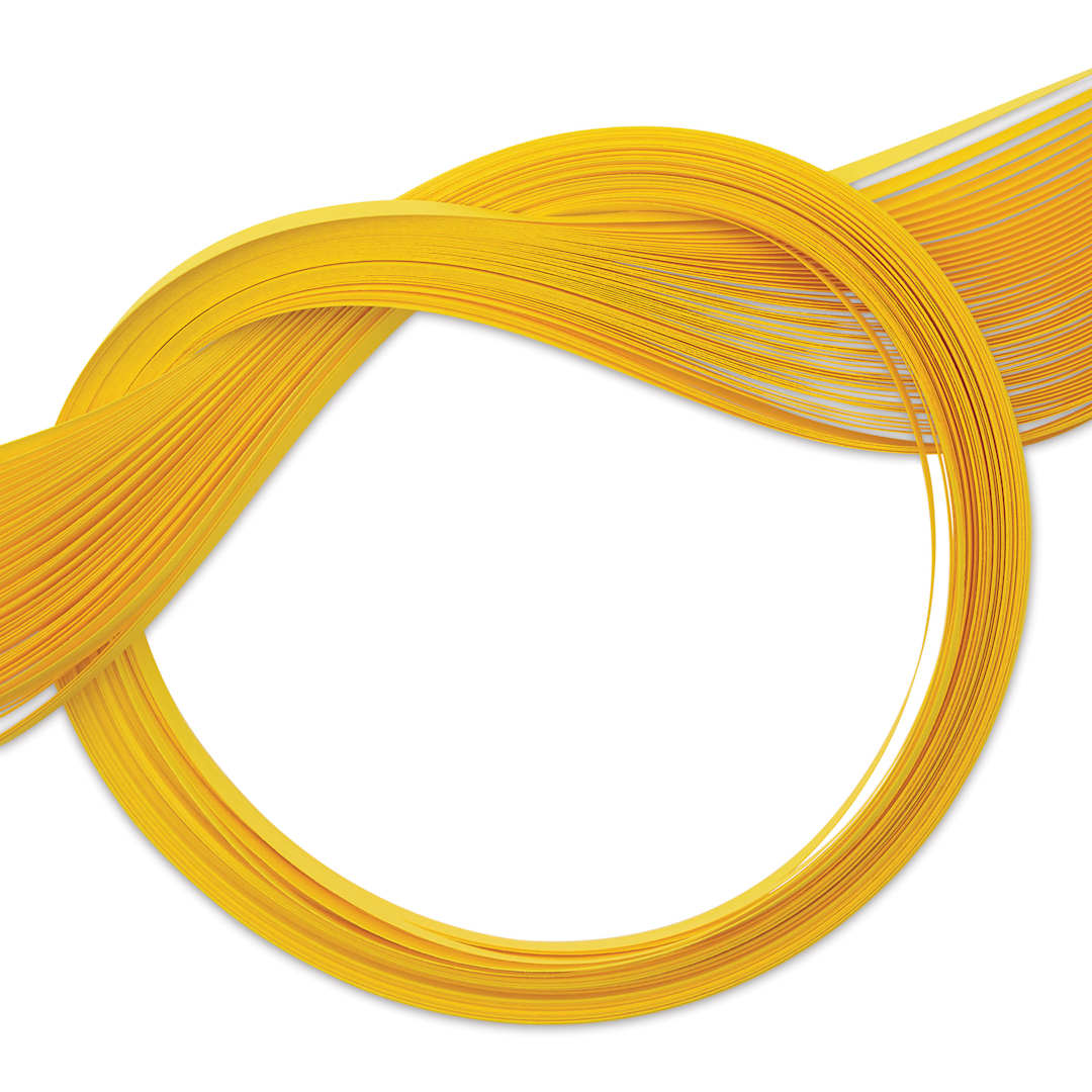 Open in modal - Quilled Creations Premium Quilling Paper - Pkg of 50, Yellow, 1/8"