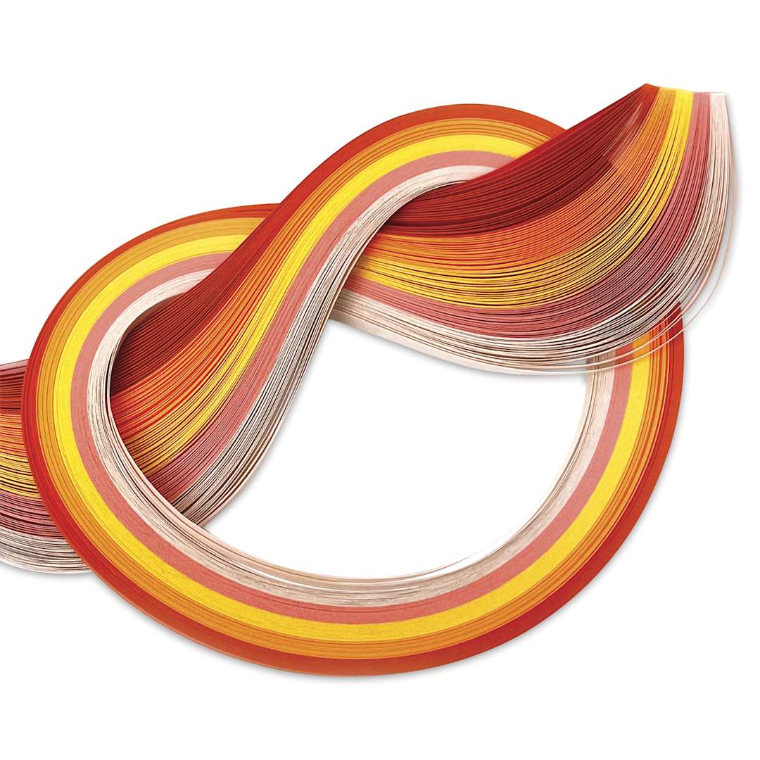 Open in modal - Quilled Creations Mixed Quilling Papers - Orange Shades, Pkg of 100