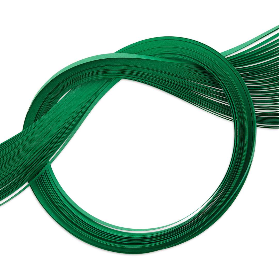 Open in modal - Quilled Creations Premium Quilling Paper - Pkg of 50, Leaf Green, 1/8"