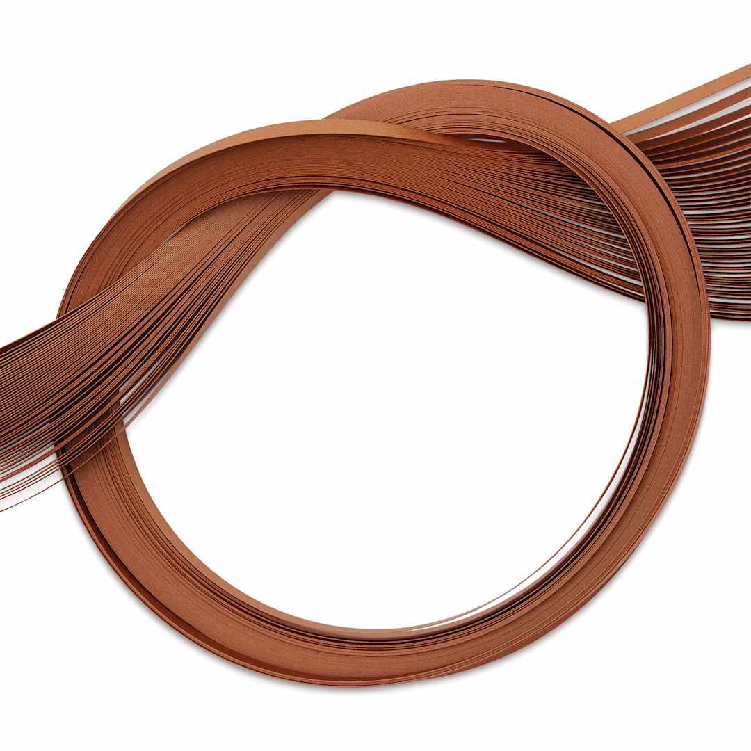 Open in modal - Quilled Creations Metallic Quilling Paper - Pkg of 50, Copper, 1/8"