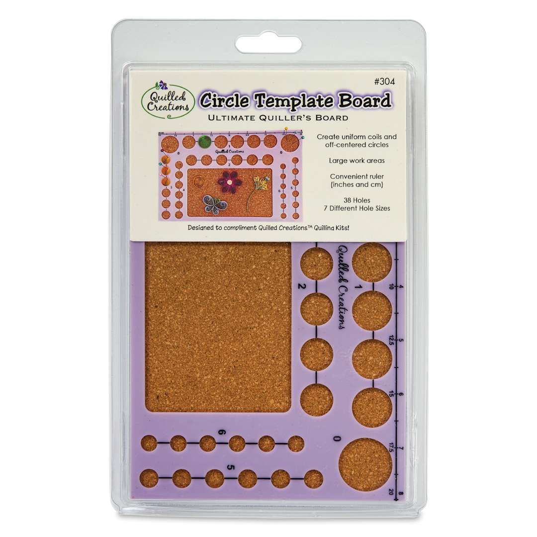 Open in modal - Quilled Creations Circle Template Board - front of packaging