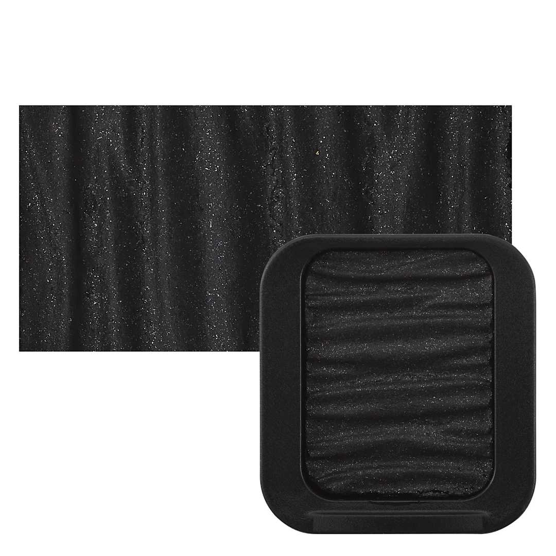 Open in modal - Finetec Premium Watercolor Pan - Galaxy Black (Pearlescent)
