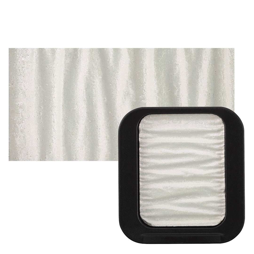 Open in modal - Finetec Premium Watercolor Pan - Red (Pearlescent) pan and swatch