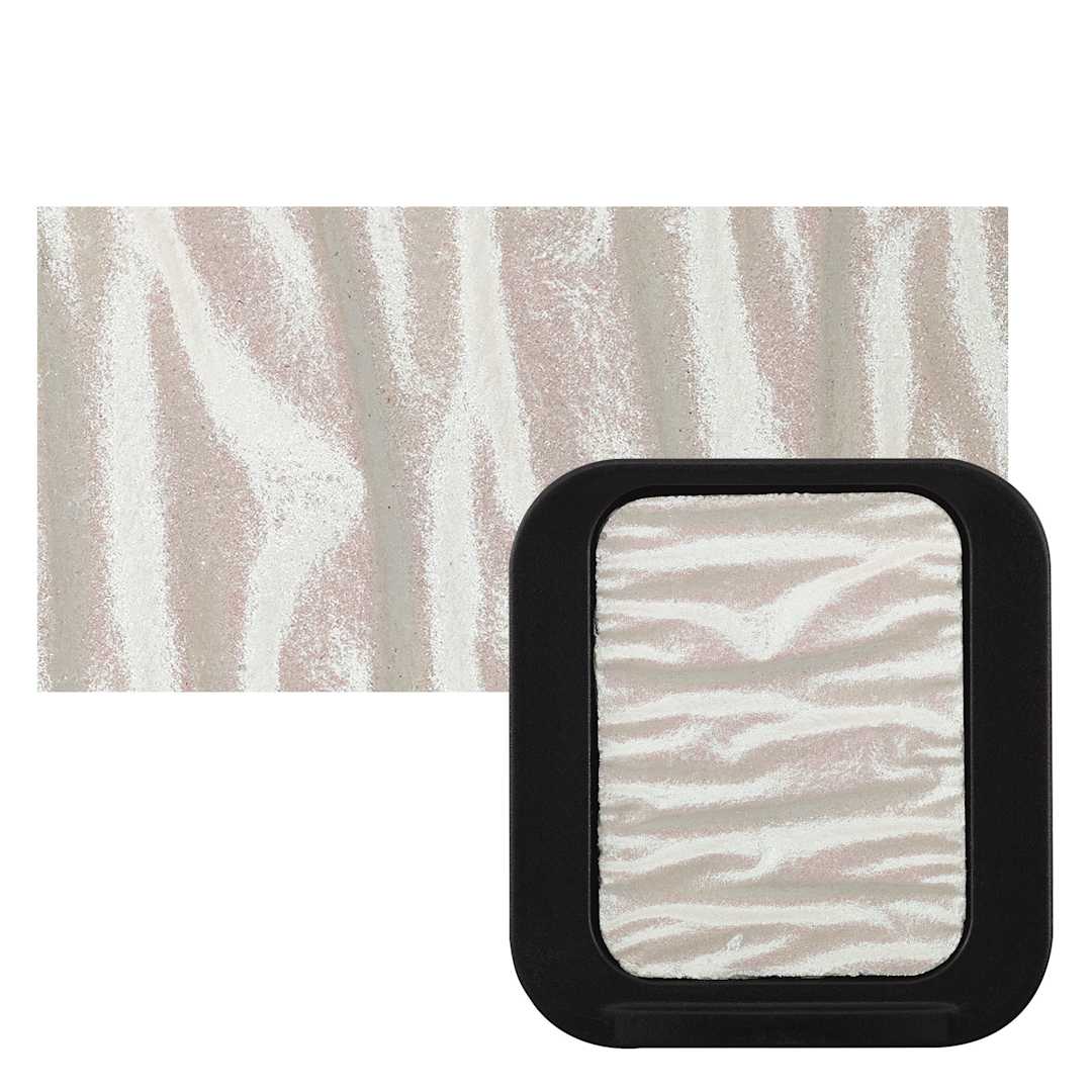 Open in modal - Finetec Premium Watercolor Pan - Turquoise (Pearlescent) pan and swatch